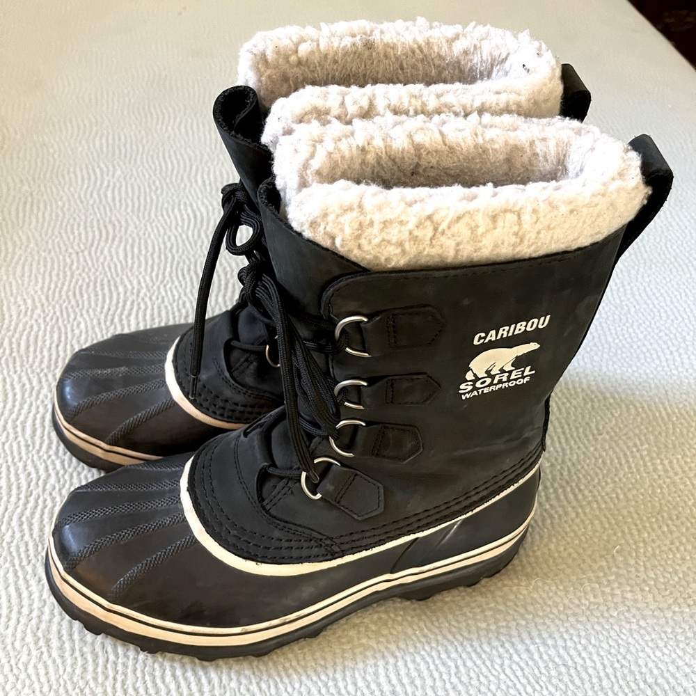 Sorel Caribou Waterproof Snow Boots Size 10